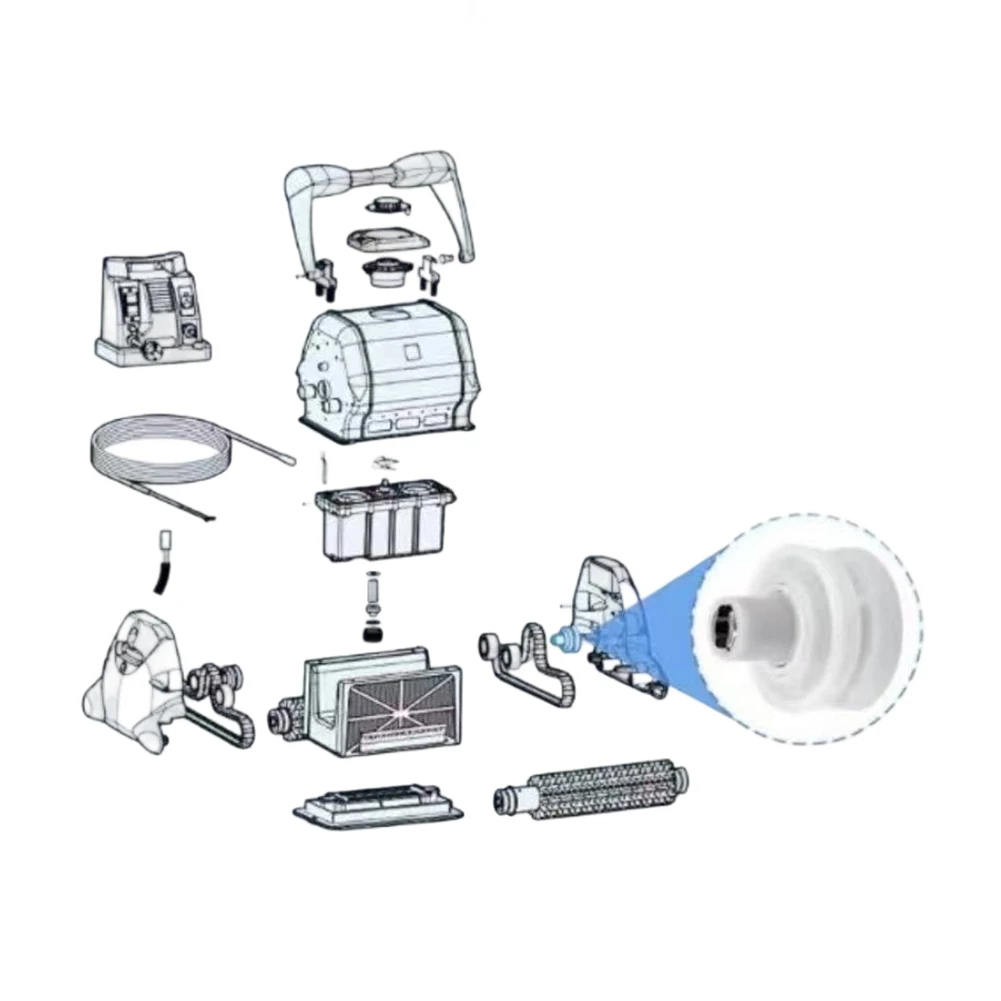 Replacement Pulley Bearing Assembly for Hayward For TigerShark Robotic Pool Cleaner Models RCX26000 RCX26002 Drive System