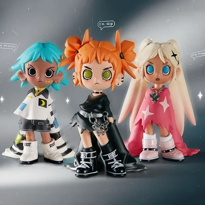 

POP MART Lil Peach Riot Loading Series Blind Box Toys Anime Action Figure, Caixa Caja Surprise Mystery Box Dolls Girls Gift