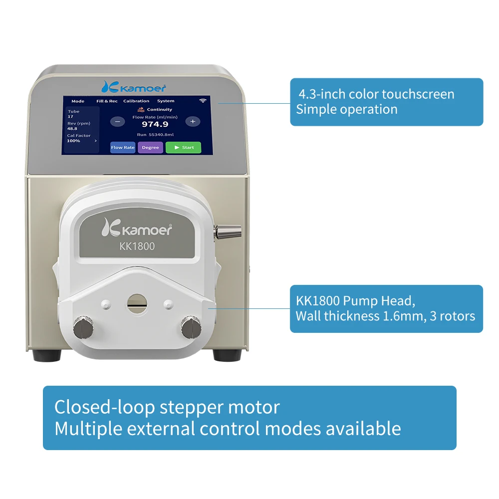 Dosing Statation /Kamoer KH Carer対応 Kamoer 0.1-1500ml/min Peristaltic Pump AC100-240V UIP V3 Stepper