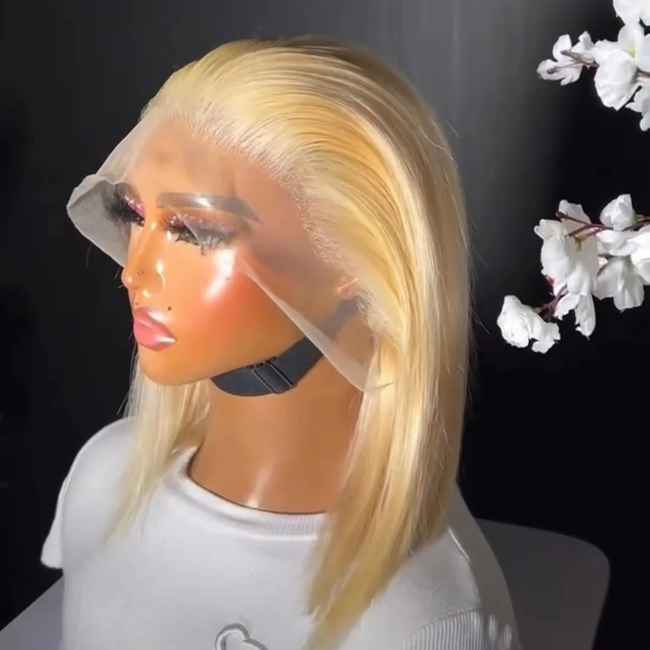 

Short Straight Bob Wig Human Hair Wigs Blonde 613 Colored Lace Front Human Hair Wigs 13x4 Lace Frontal Human Hair Wig For Women