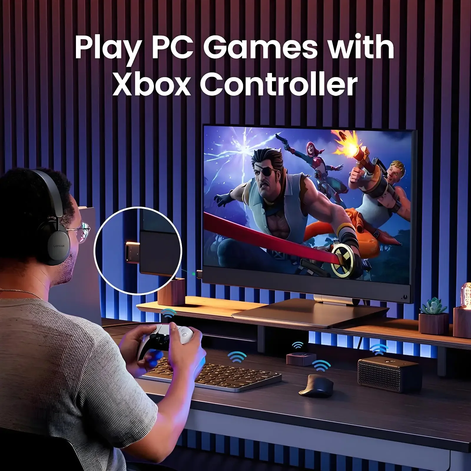 Adattatore Bluetooth 5.3 5.4 Adattatore dongle USB Ricevitore audio Trasmettitore Adattatore wireless per PC Altoparlante portatile Mouse Tastiera