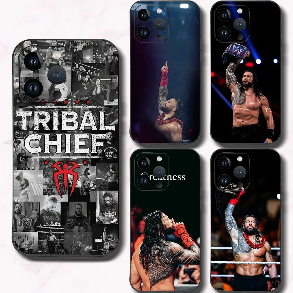 W-Wrestling Star Roman R-Reigns Phone Case For Iphone 15 11 13 14 15 16 Pro Max 7 8 Plus X Xr Xs Max Se2020 12mini Cover Case