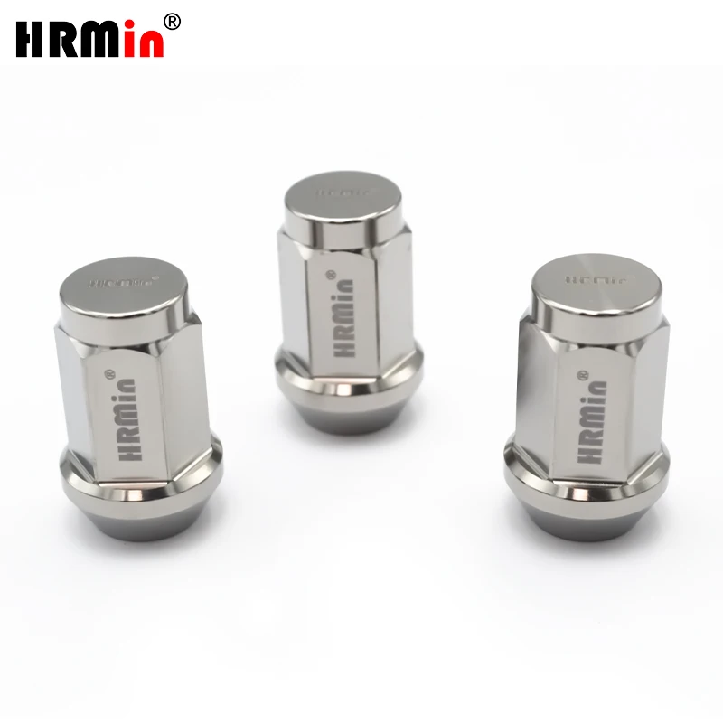 Round Closed End 17mm Hex Cone Seat Gr.5 Titanium Lug Nut M12x1.5mm for Toyota Ford Buick Cadillac Chevrolet Mazda Honda Kia