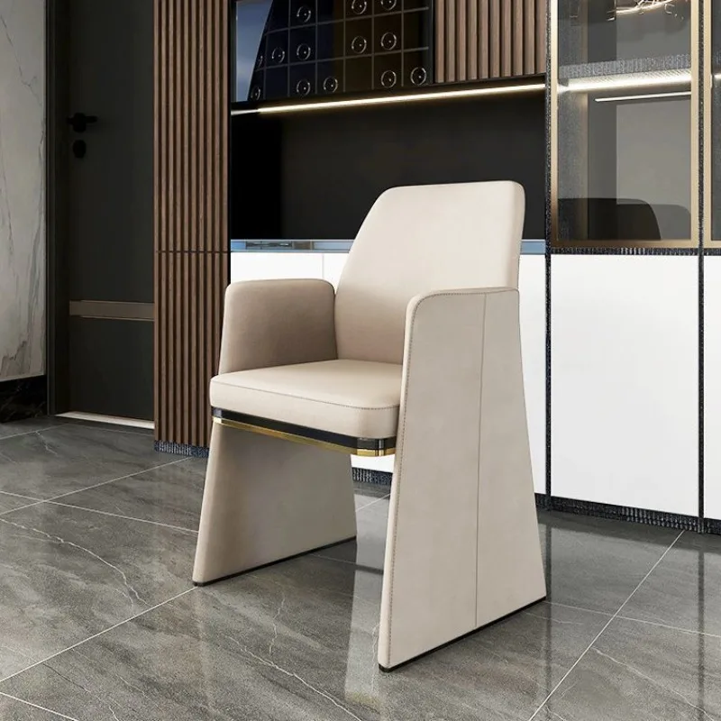 Nordic light luxury hotel lobby business office conference chair model room chair
