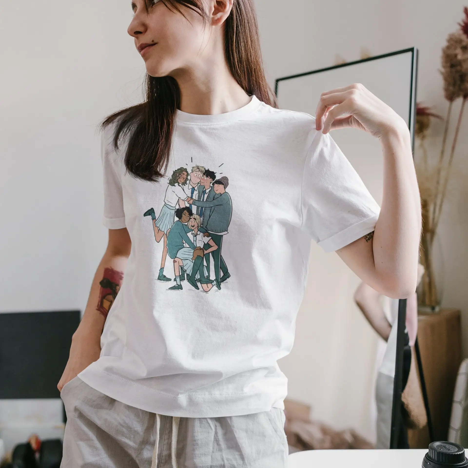 Heartstopper Shirt Alice Oseman Merch Nick and Charlie Art