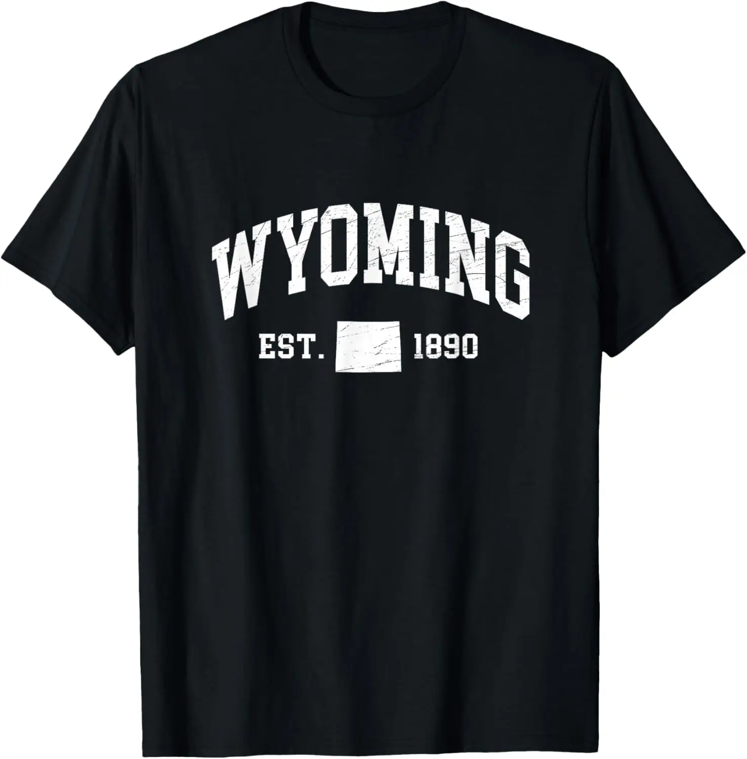 Wyoming - Est. 1890 - Distressed / Worn Design - Classic T-Shirt