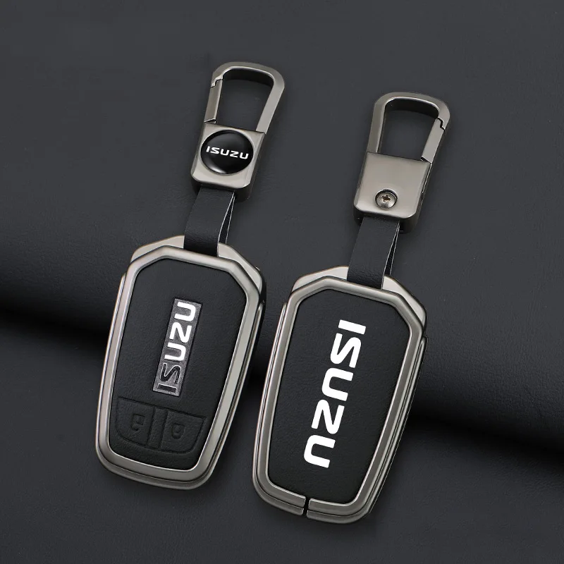 

Zinc Alloy Car Key Case Cover Shell Holder For Isuzu D-max Mu-x Mux Truck DMax 2015 2016 2017 2018 2019 2020 Protector Accessory