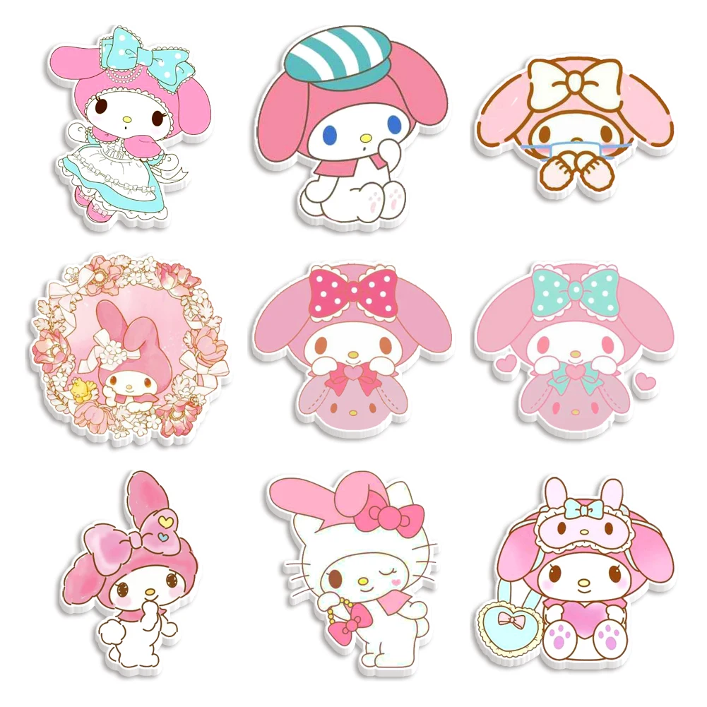 Japan Cartoon Sanrio My Melody Flat Resin Planar Resin DIY Earrings Home Phone Case Bag Accessories 30 Pieces/Lot