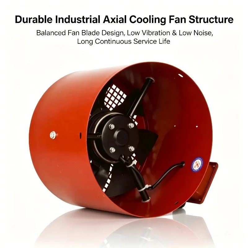 3‑Phase Industrial Axial Cooling Fan G‑100A, AC 380V Variable‑Frequency Motor For Equipment Heat Dissipation