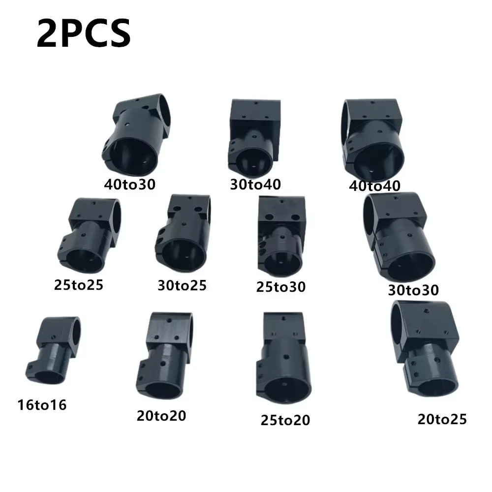 Collier de serrage en alliage d'aluminium et Fiber de carbone, accessoire de connexion à aile fixe, multi-axes, UAV, train d'atterrissage en T, 40mm, 30mm, 25mm, 20mm