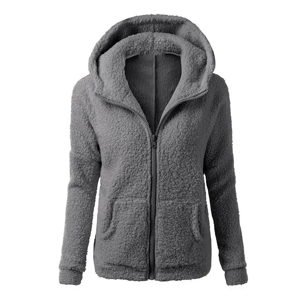 Jacket Coat Long Sleeve Hoodies Fuzzy Warm Sweater Great For Date  Hanging Out  Daily Wear, School