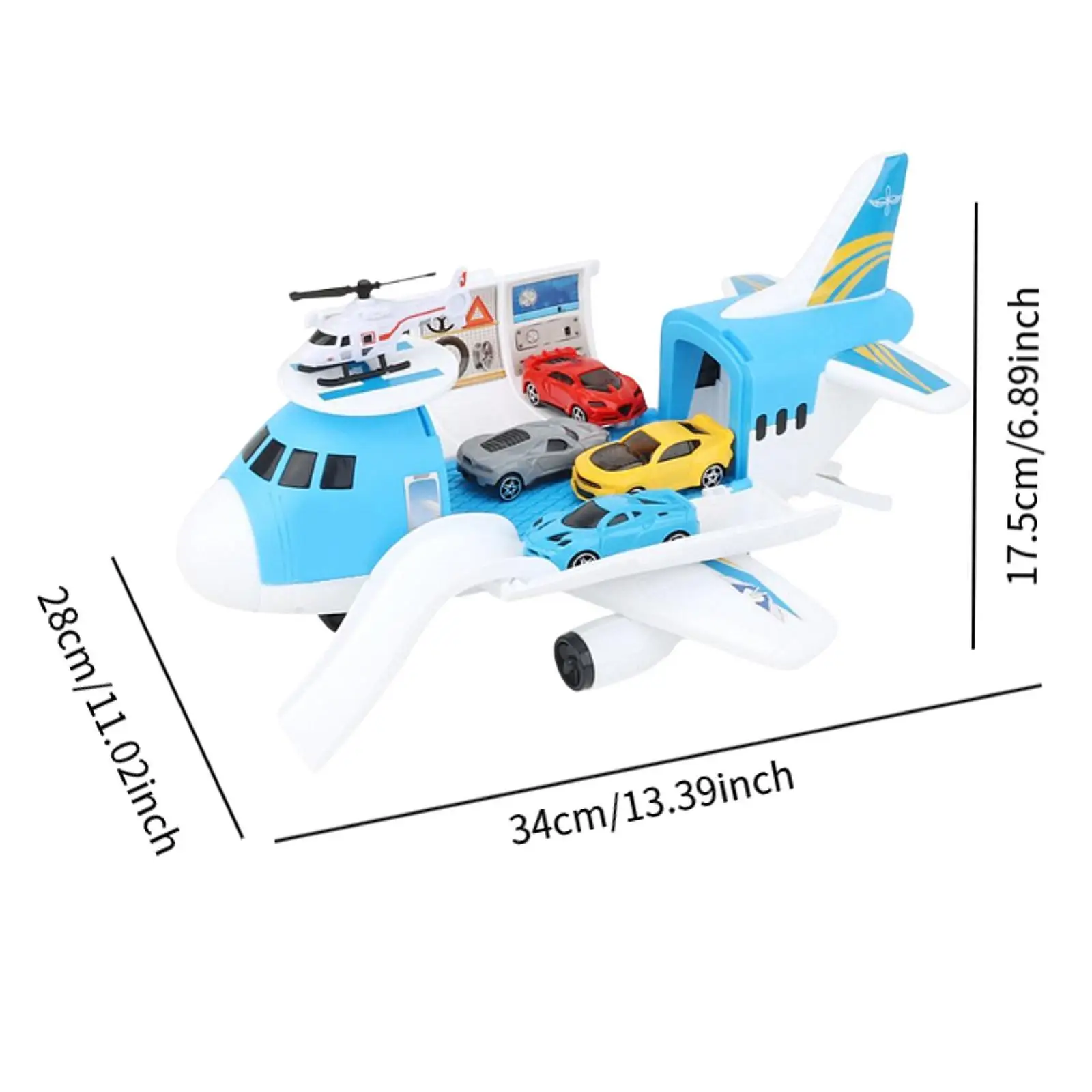 Transport Cargo Airplane Kid Storage Transport Vliegtuig Simulatie Verbeter de motoriek Vliegtuigspeelgoedset voor peuters Kinderen