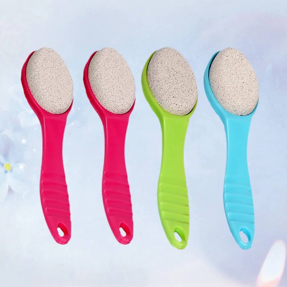 

4 Pcs Foot Scraper Dead Skin Remover Exfoliating Rubbing Brush Pedicure Care Accessory