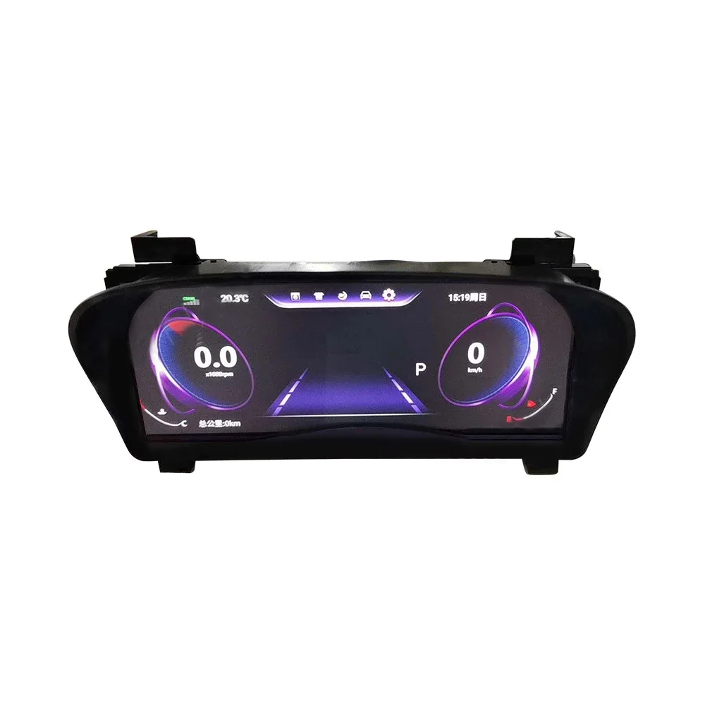 Digital Dashboard Panel Virtual Instrument Cluster CockPit LCD Speedometer Android 9 For Alphard 30S Vellfire30