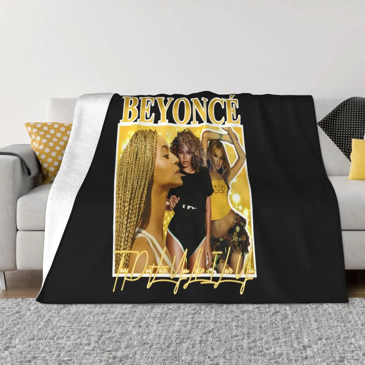 

Inspired By Beyonce Tour Merch Limited Edition Hip Hop Rap Streetwear Casual Tops Hot Sale Teenage Throw Blanket