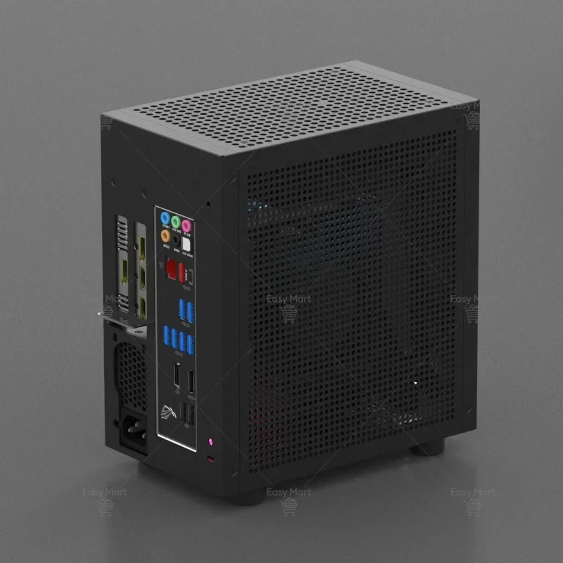 1pcs M21 M31 ITX Mini Portable Small Case, 120 Water Cooled 1U Power Desktop Computer Host Box