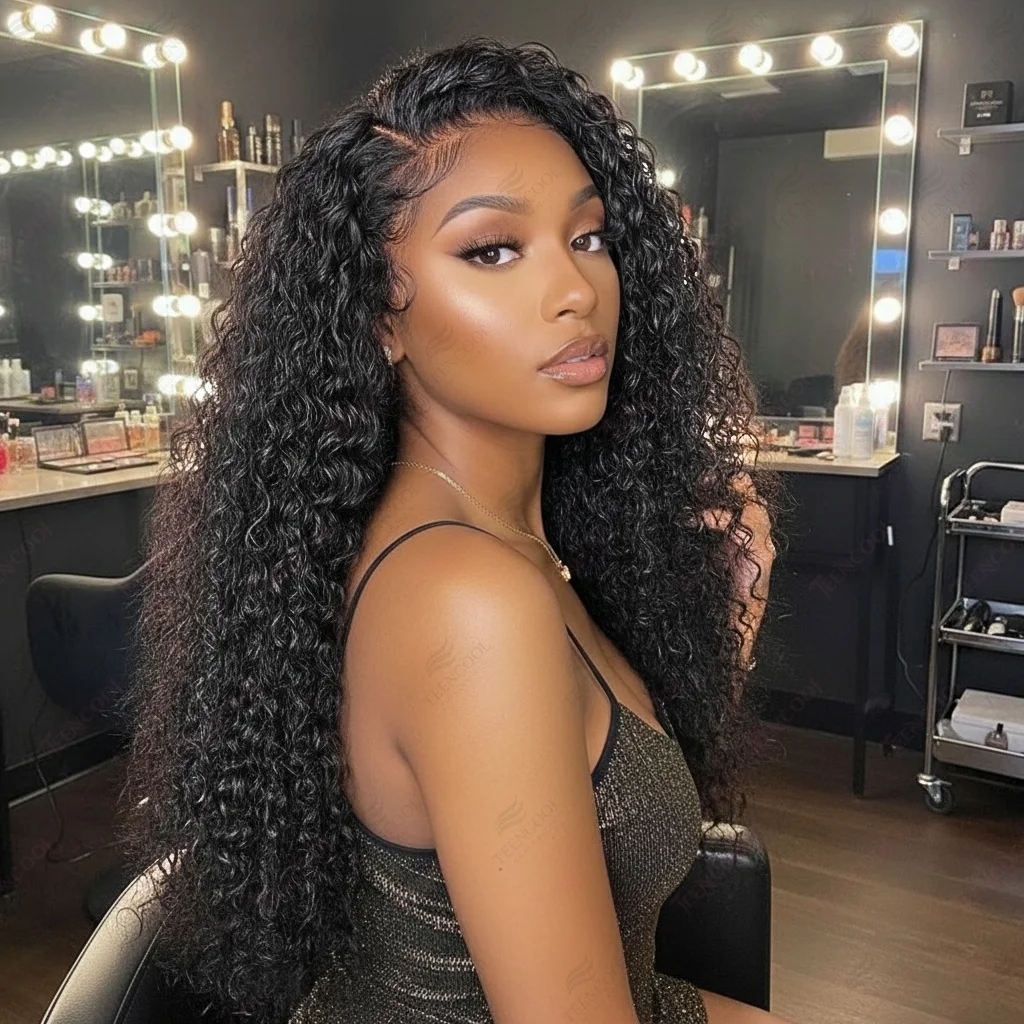 

200 Плотность 30 40 дюймов 13x6 Глубокая волна Hd Парики фронта шнурка Человеческие волосы Волна вьющиеся парики 13x4 Кружевные фронтальные парики для чернокожих женщин