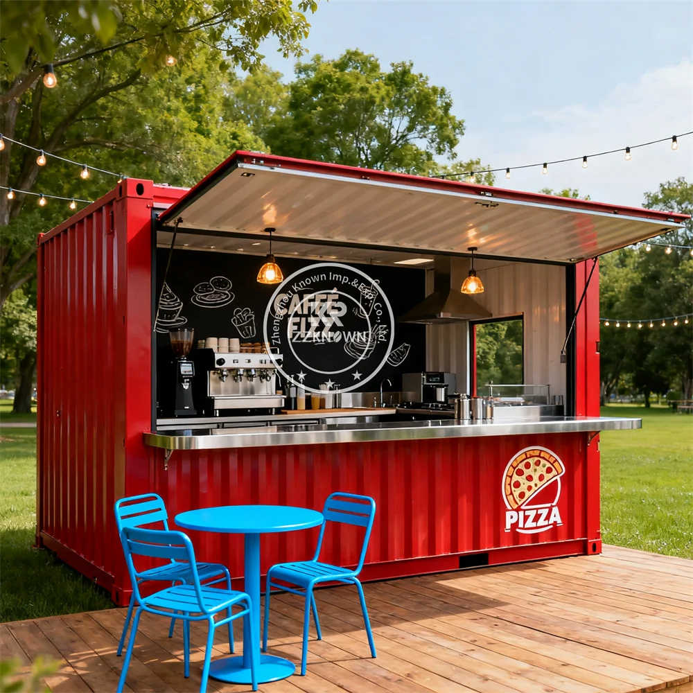 

Portable Mobile Kiosk Restaurant Cafe Shop Bar Container Restaurant Luxury Prefabricated Container Coffee Shop Kiosk For Sale