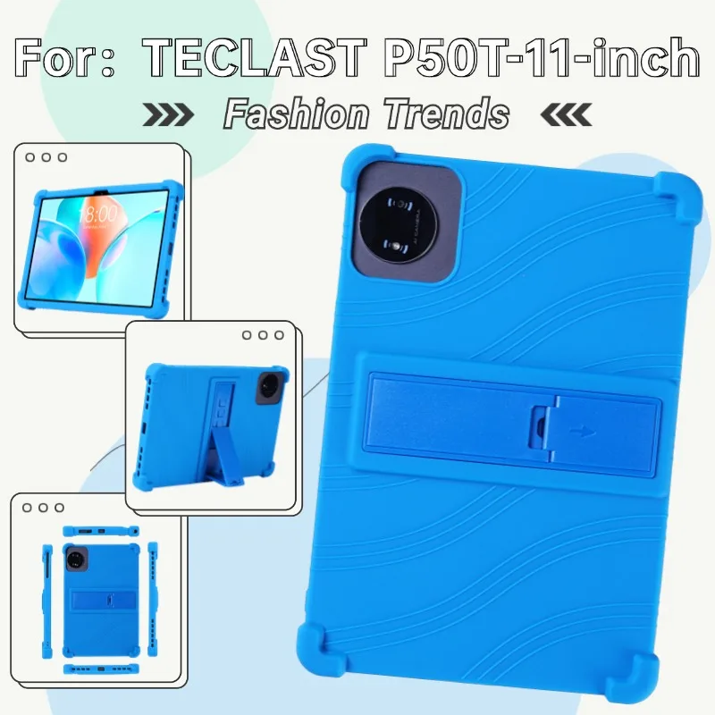 For TECLAST P50T TECLAST P50T Tablet Case with Kickstand [Case for Kids Friendly] Shockproof Silicone Case Protective11 Inch
