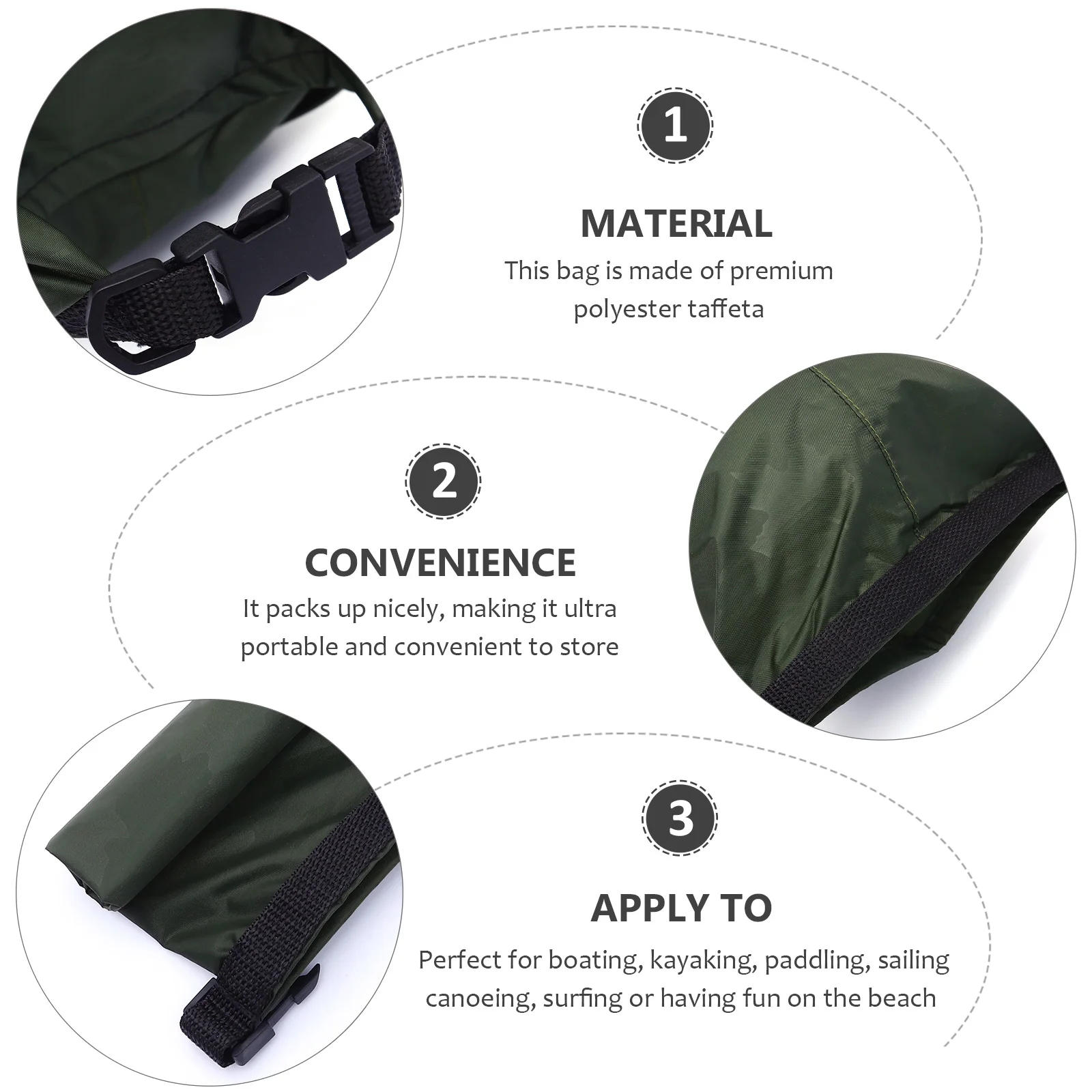 70L حقيبة سباحة مقاومة للماء طوي المحمولة كيس التخزين لقوارب الكاياك الشاطئ في الهواء الطلق الغوص تجمع التخييم الصيد كيس جاف #2