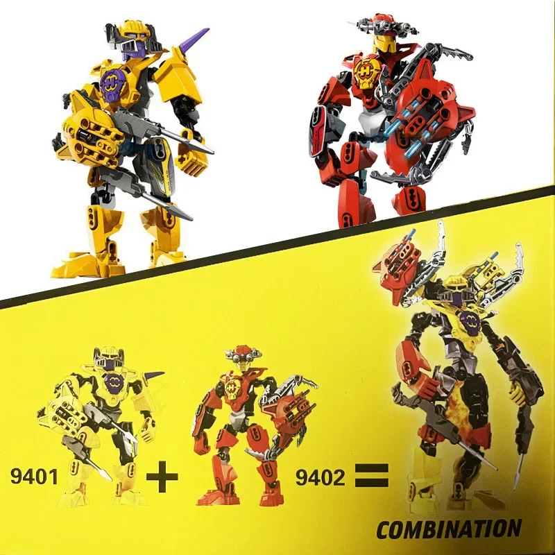Hero Factory Star Warrior Bionicle Bausteine, Furno Evo Kombinierter Roboter-Mech Modellbausatz für Kinder, Feiertagsgeschenk – Detail 3