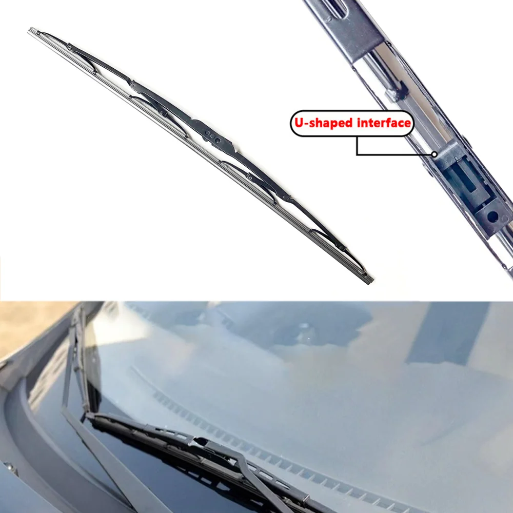 1pc Car Wiper Blades Direct Connect Size 14-26in All Season Standard Windshield Front Wiper Blades Universal