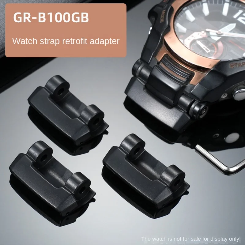 

Watch Adapter For Casio G-SHOCK 5536 GR-B100GB GR B100 gr-b100 Rubber Stainless Steel Strap Modified Connector Adapter parts