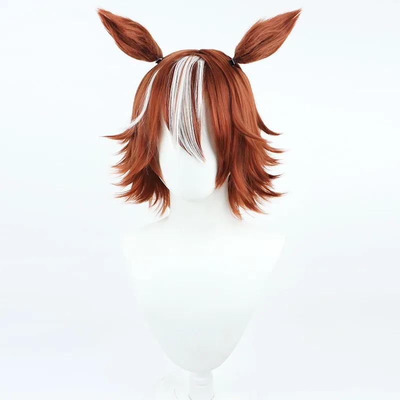 Uma Musume Pretty Derby Bamboo Memory cosplay wig with tail Halloween gift
