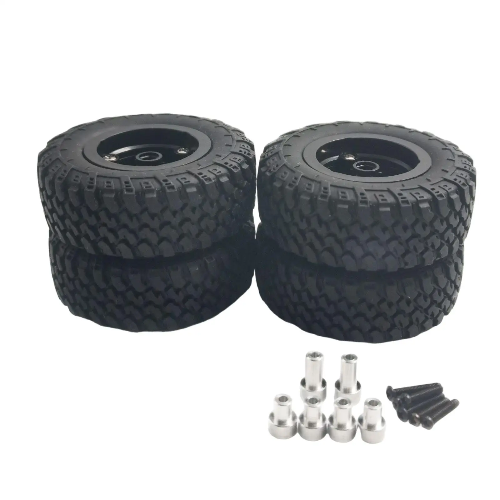 4x 1/12 RC Car Tires Toy Vehicle Accessories RC Spare Parts Repair Parts Easy Installation for MN82 MN82S Remote Control Car