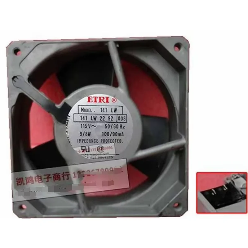 ETRI 141 LW 141LW AC 115V 100mA 120x120x38mm 2-Pin Server Cooling Fan