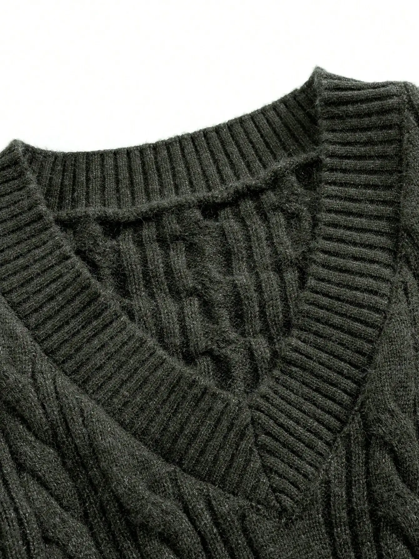 GIGOGOU V-neck Women Autumn Winter Sweater Set 2 Piece Knit Pant Tracksuit