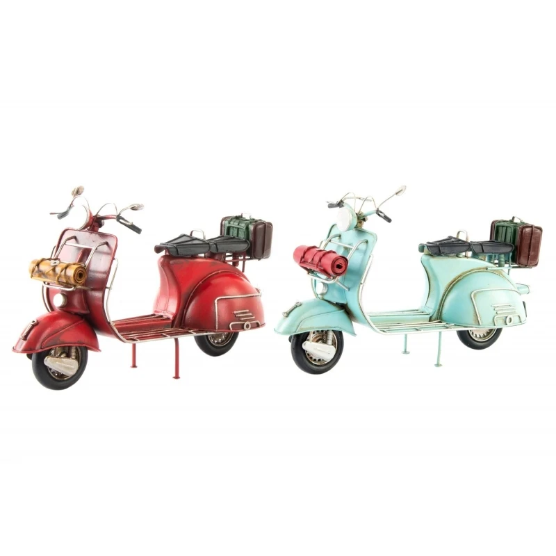 Metal Decoration Set 2 motorcycles retro vintage metal decoration. 142303