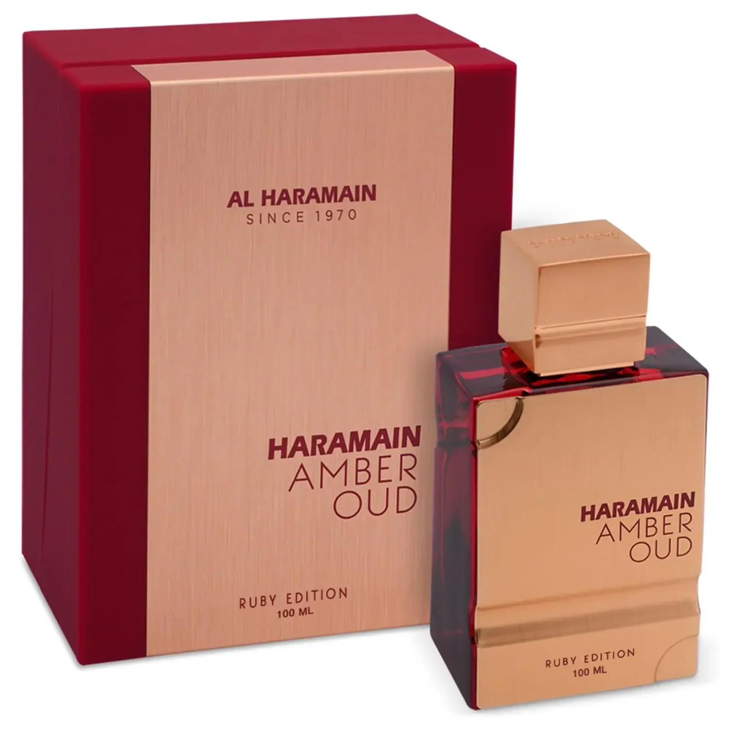 

Al Haramain Amber Oud Ruby Edition Eau De Parfum 60 мл – стойкий парфюм унисекс с цветочным принтом Sweet Amber, роскошный праздничный подарок