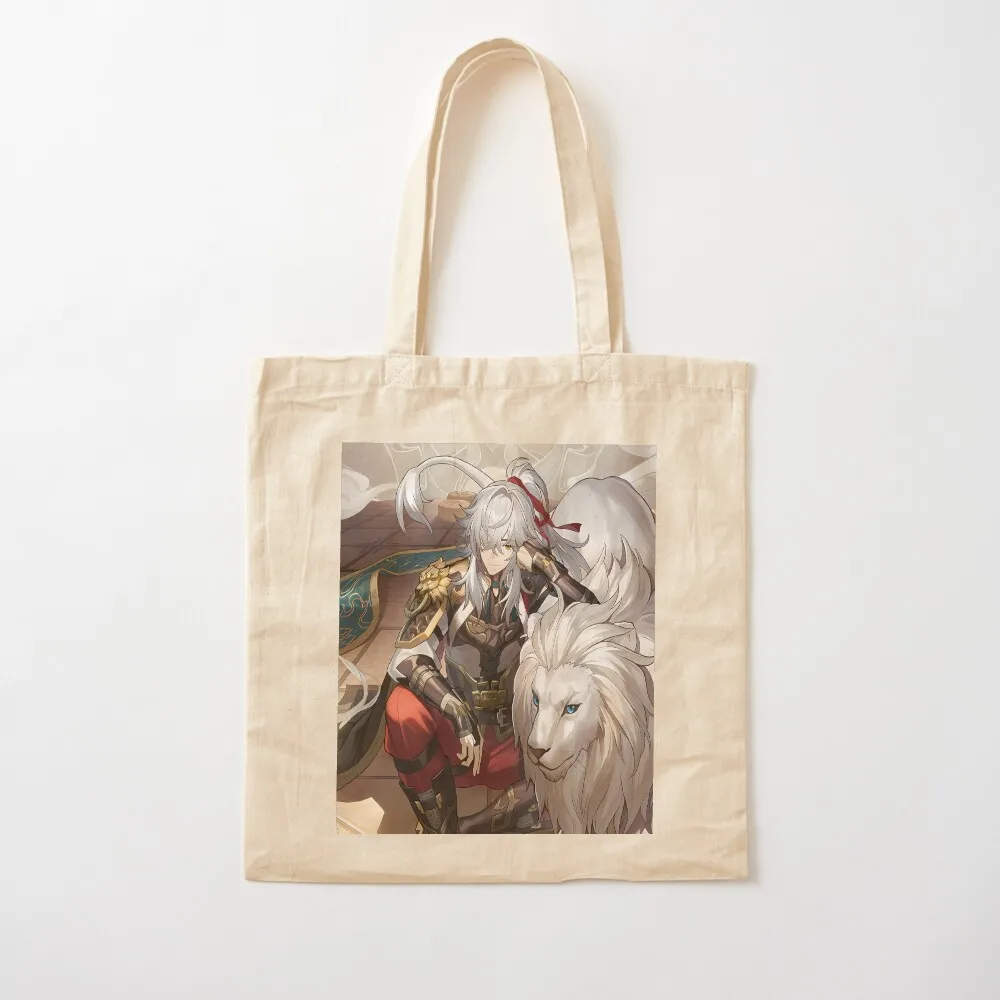 Jing Yuan Official poster, Honkai Star Rail Tote Bag hand bag shopping cart bags foldable reusable bag