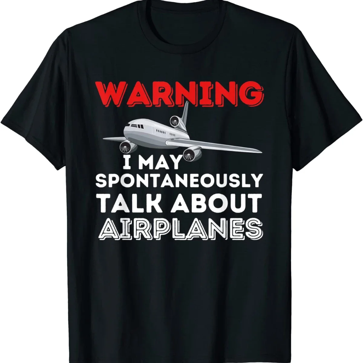 I May Talk About Airplanes Funny Pilot & Aviation Airplane Men T-Shirt Short  Casual 100% Cotton Shirts