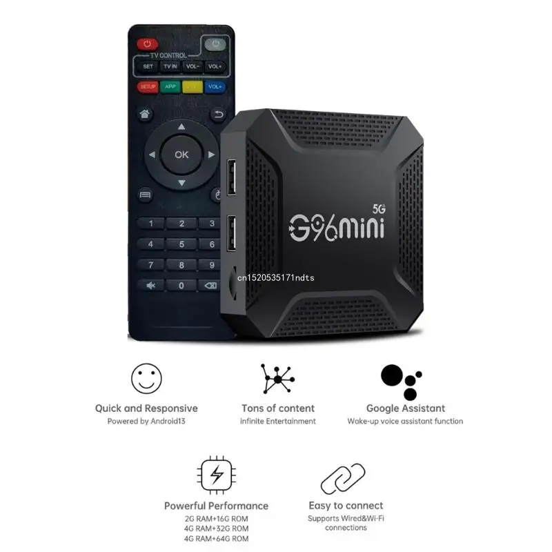 Box Media Player G96mini Set-top Box 2.4G DualBand 2.4G+5G WiFi Dropship