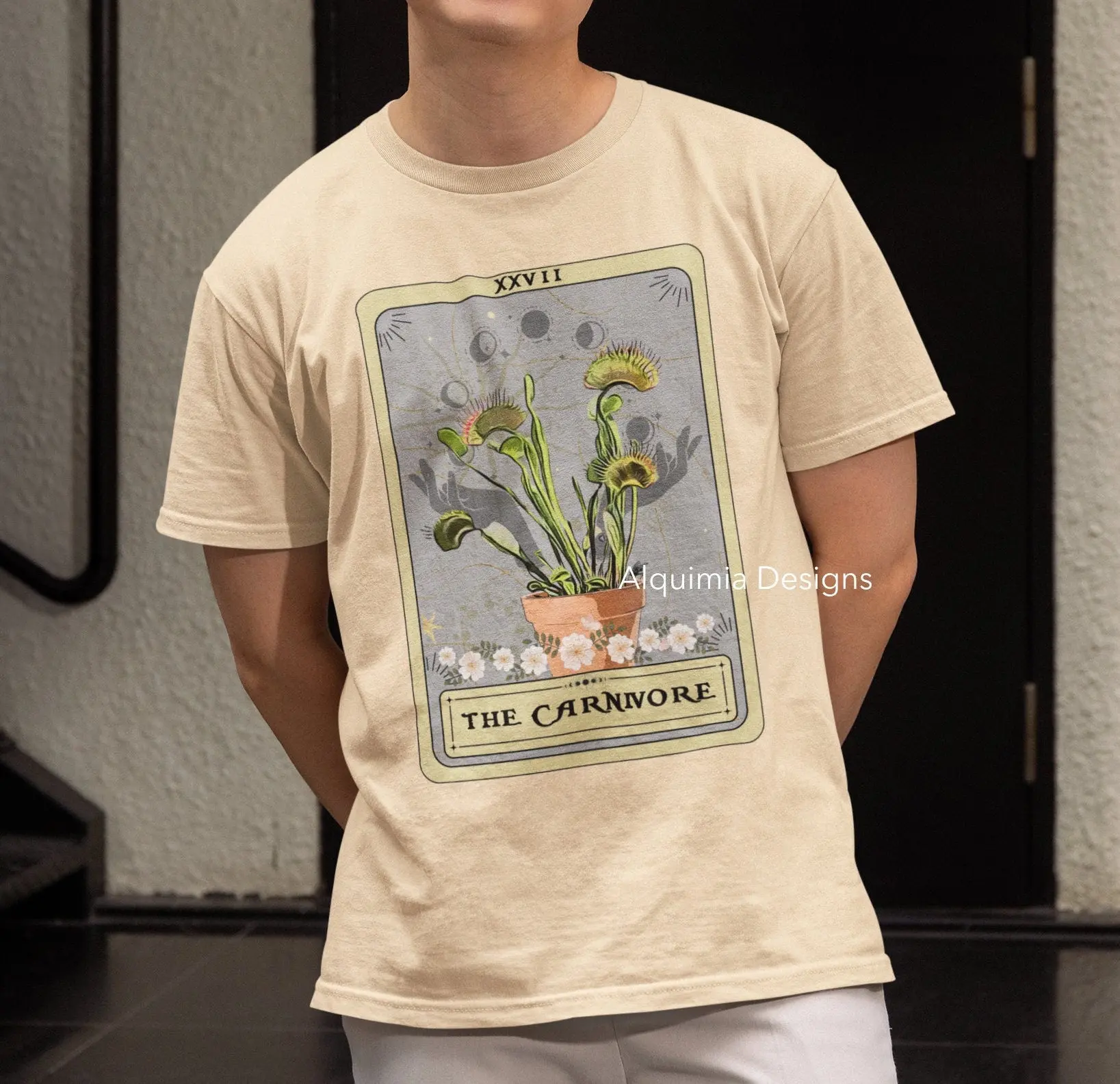 The Carnivore Tarot Card T Shirt Carnivorous PlanT Venus Flytrap