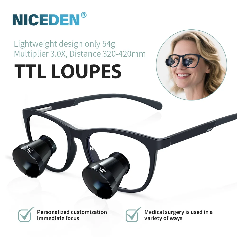 High Resolution Medical Supply Magnifying Adjustable Angle den  tal Loupes