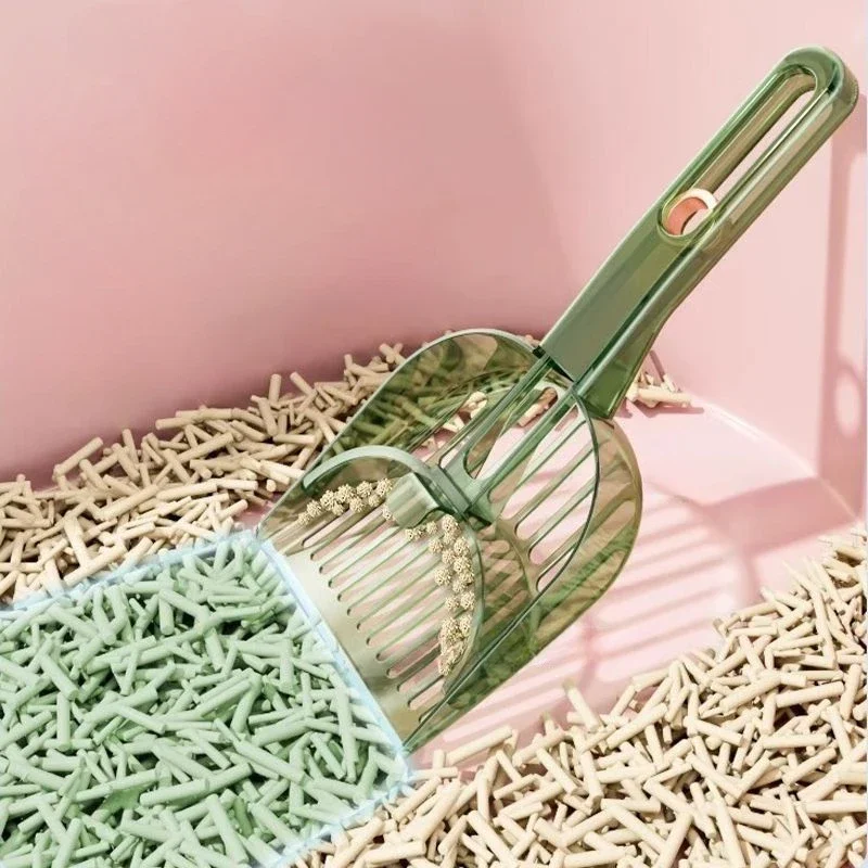 Cat litter scooper household Cat litter scooper push and pull sieve deformable fine hole double purpose cat poop shovel shovel