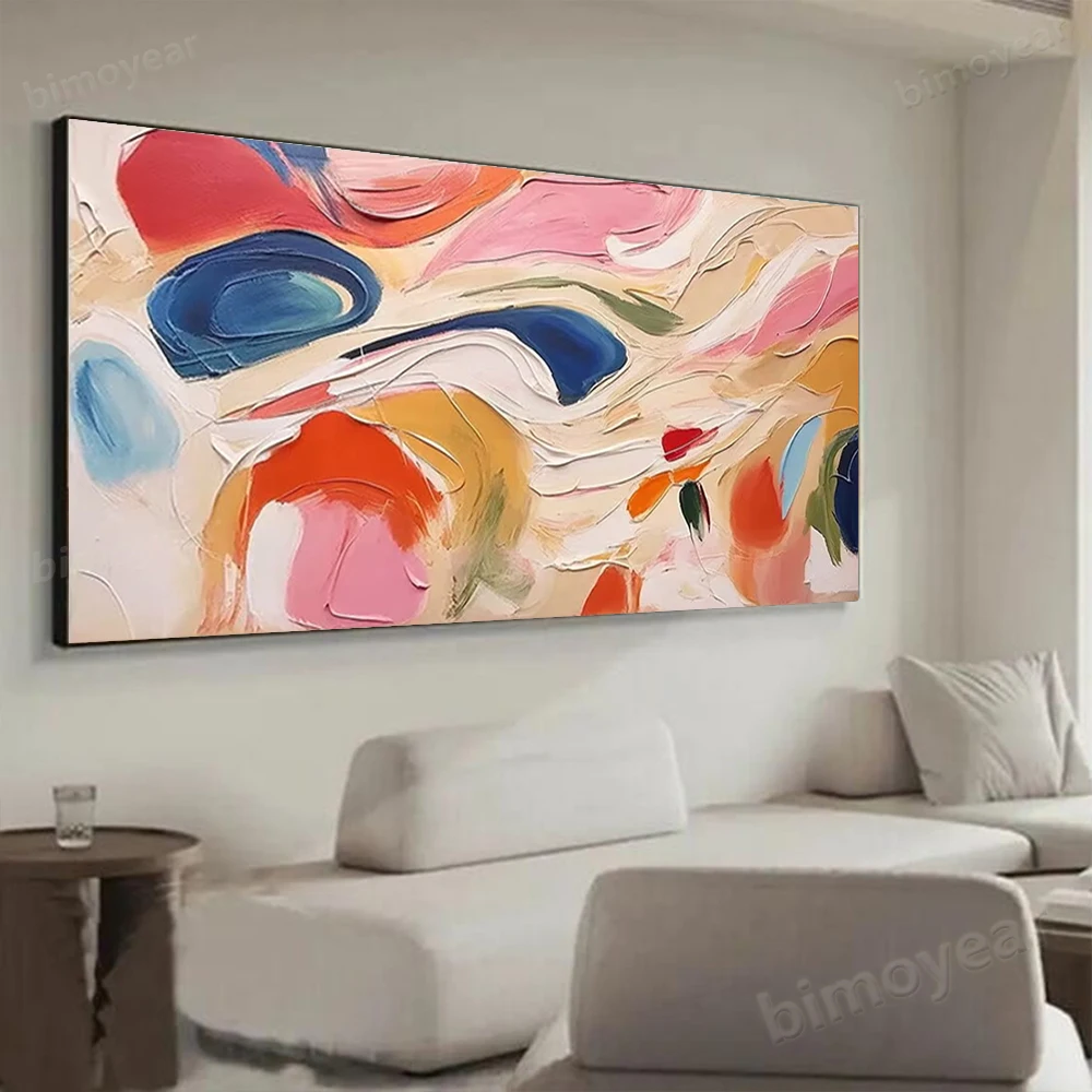 100% Hand Painted Abstract Oil Painting Grey Sea View Wall Art Picture On Canvas Big bird Mural For Living Room Home Decor Paint