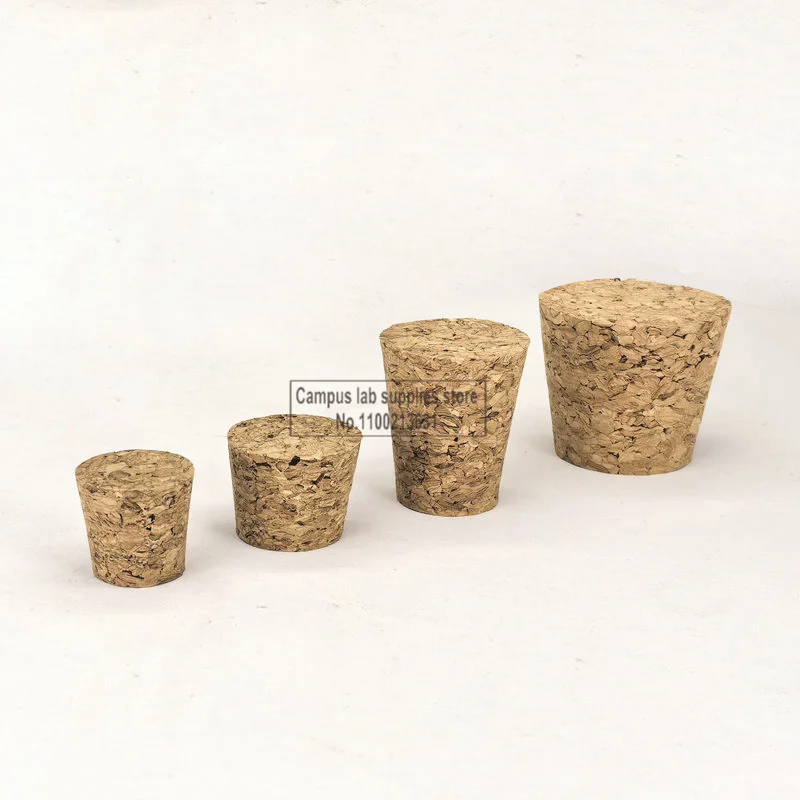 Korek korkowy do butelek typu \"pudding\", wielospecyfikacyjny, 7,5 mm - 105 mm, korek do probówek stożkowych, materiały laboratoryjne — zdjęcie produktu 3