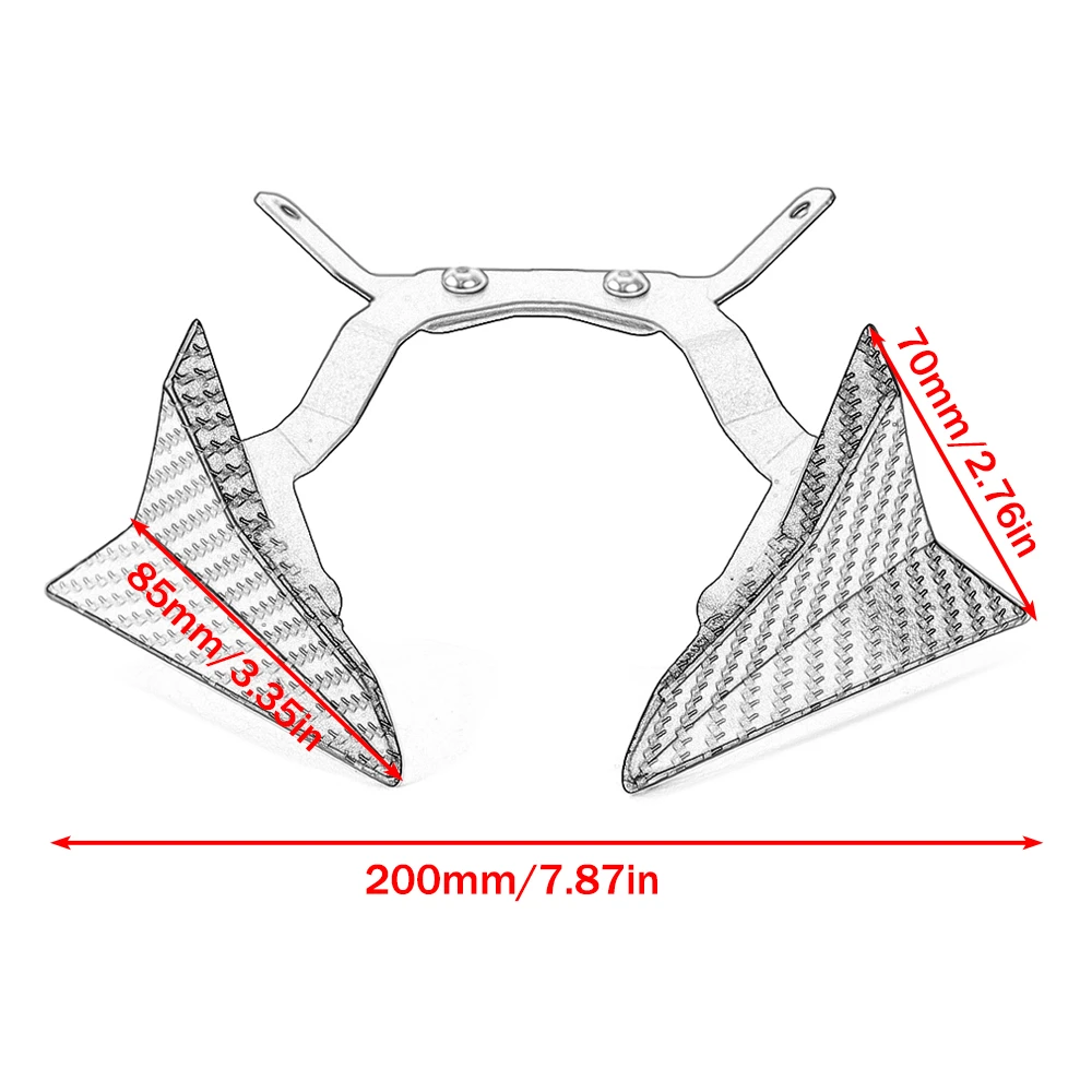 고정 윙 스포일러 디플렉터 페어링 프론트 윙 혼다 CB750 CB 750 Hornet 750 CB 750 2023 -2025 프론트 윙 액세서리