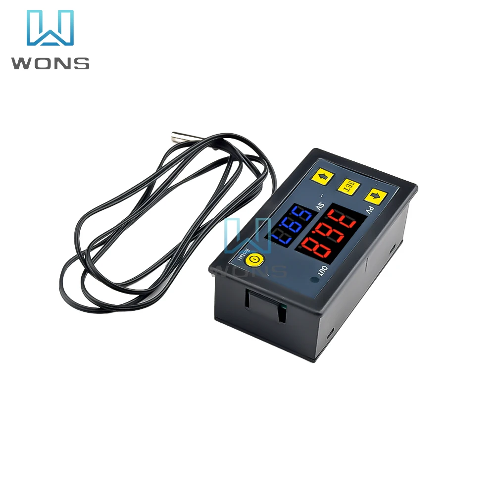 W3230 12V 24V AC110-220V Digital Temperature Control LED Display Thermostat With Heat/Cooling Control Instrument For Indoor