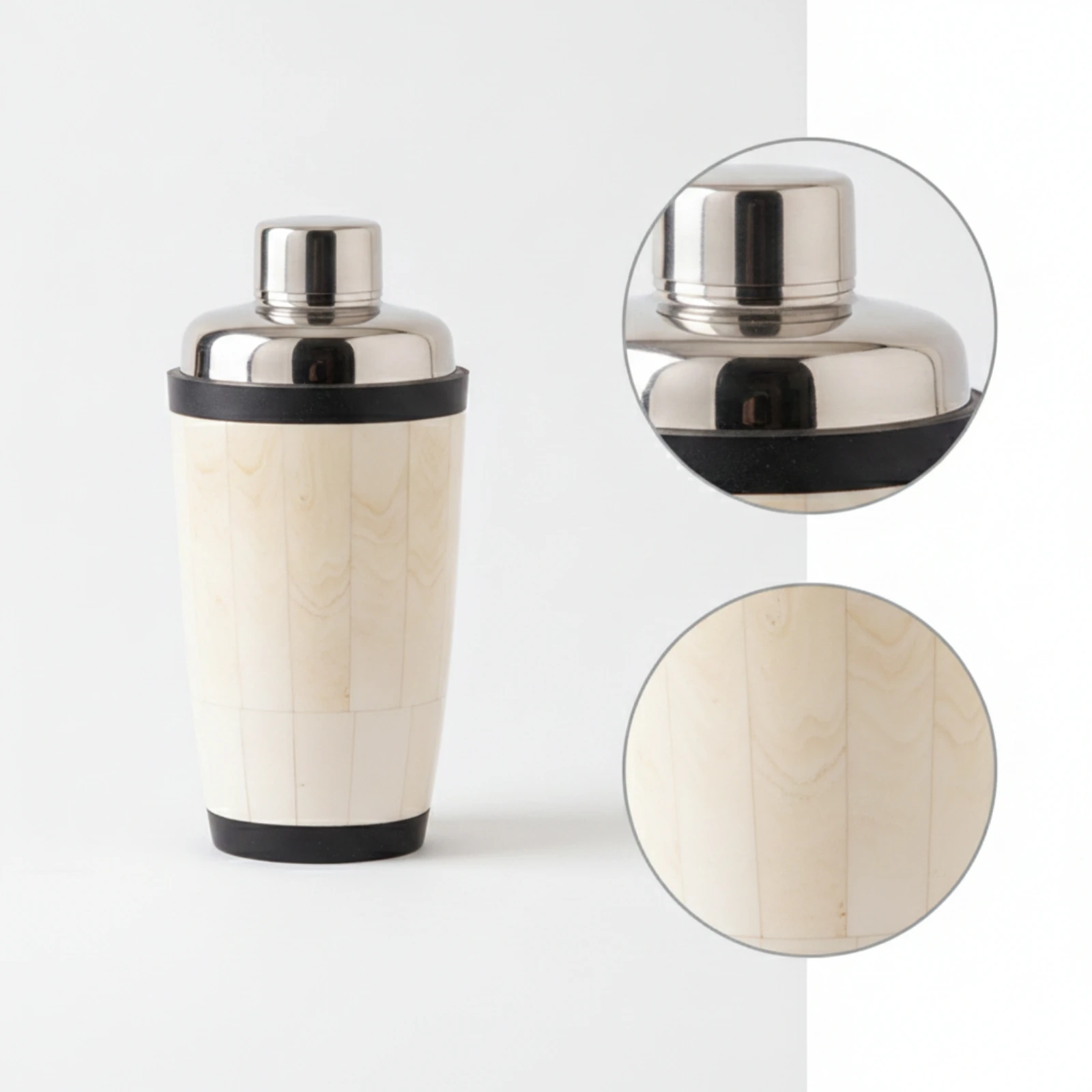 Mixer Shaker with Bone Accent Decorative Mixer Shaker Barware Modern Food-Grade for Hosts, Home Bar, Parties