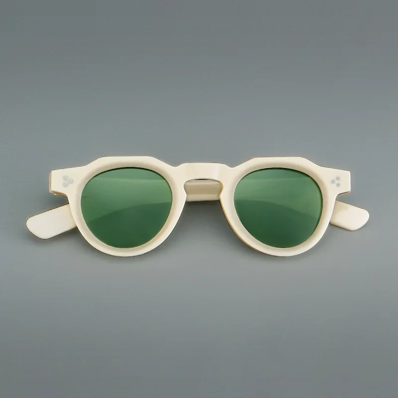 الفاخرة الاستقطاب خلات النظارات الشمسية الرجال قسط الرجعية مصمم النظارات الشمسية الصغيرة النساء UV400 اليدوية العلامة التجارية مصمم النظارات #3