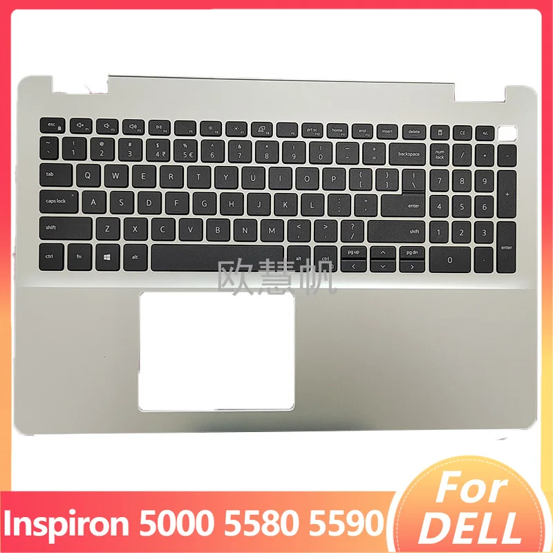T New Original Palmrest Upper Case for Dell Inspiron 5000 5580 5590 Laptop US Keyboard 0DFX5J