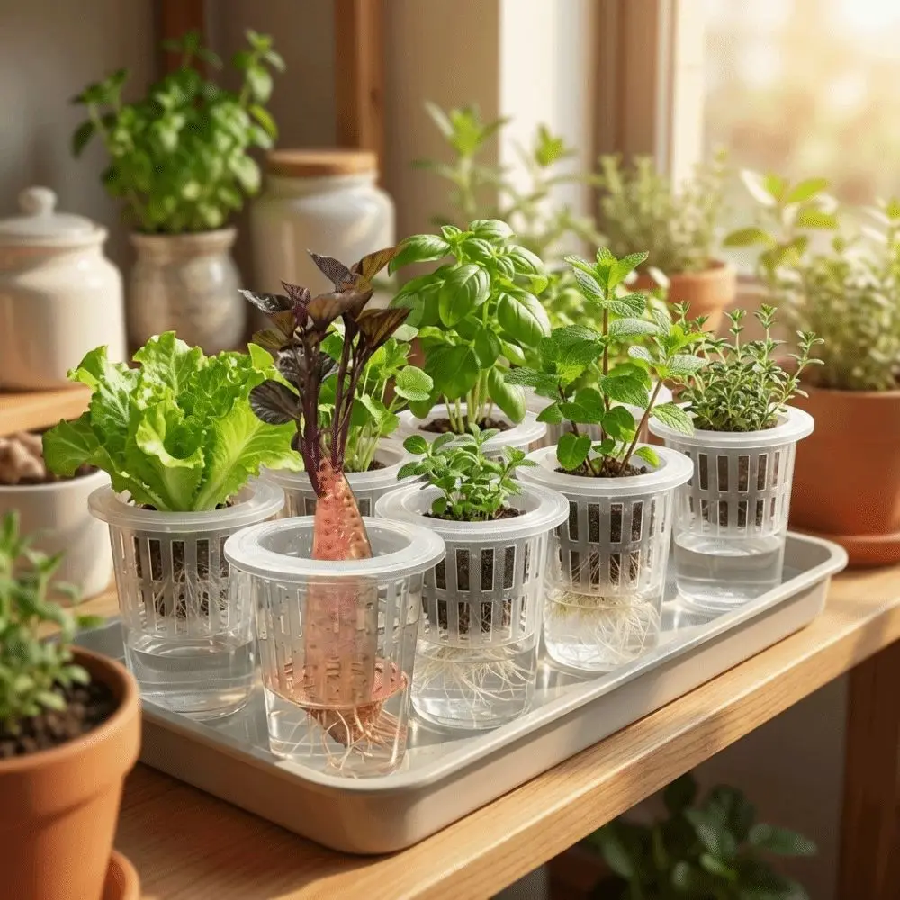 Transparent Plastic Hydroponic Mesh Cups Root View Cups Vegetable Nursery Clear Hydroponic Pots Plant Propagation Flowerpot