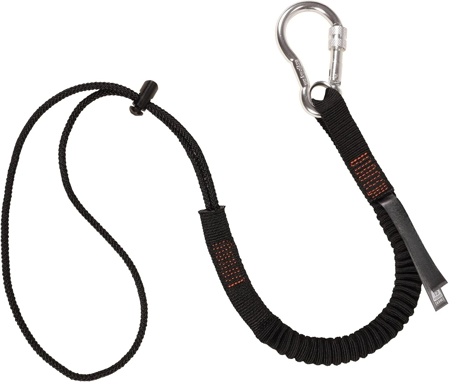 Tool Lanyard with Aluminum Screw Lock Carabiner, Tool Weight Capacity 15lbs, 100-Pack