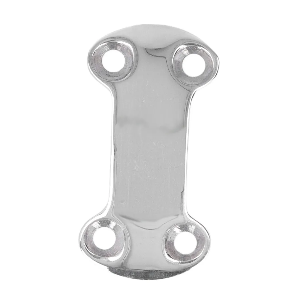 2pcs Tie Down Deck Plate Stainless Steel Press Buckle Marine Grade Durable Belt Cam Buckle Plate Webbing Pressure Buckles