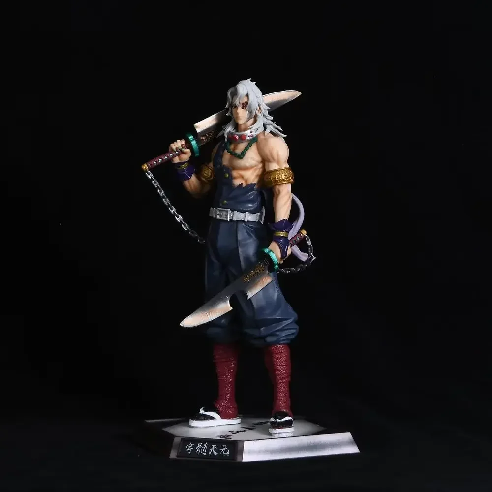 

31cm Demon Slayer Action Figures New GK Uzui Tengen Collection Model Toys Anime Peripherals Tide Play Gifts Desktop Ornaments